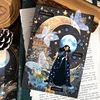 Journal GO 30pcs Moon Theme Material Paper Scrapbooking Photo Frame Moonlight Journal Material Decorative Background Paper 3