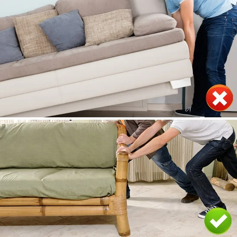 Furniture Leg Slider Pads Anti Scratch Self Adhesive Mat Easy Move Heavy Home Furnitures Anti-abrasion Slider Glides 40/4PCS