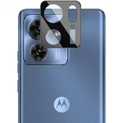 3D Camera Lens Cover Case with Tempered Glass Protector and Lens Ring Film (Moto Edge 40)