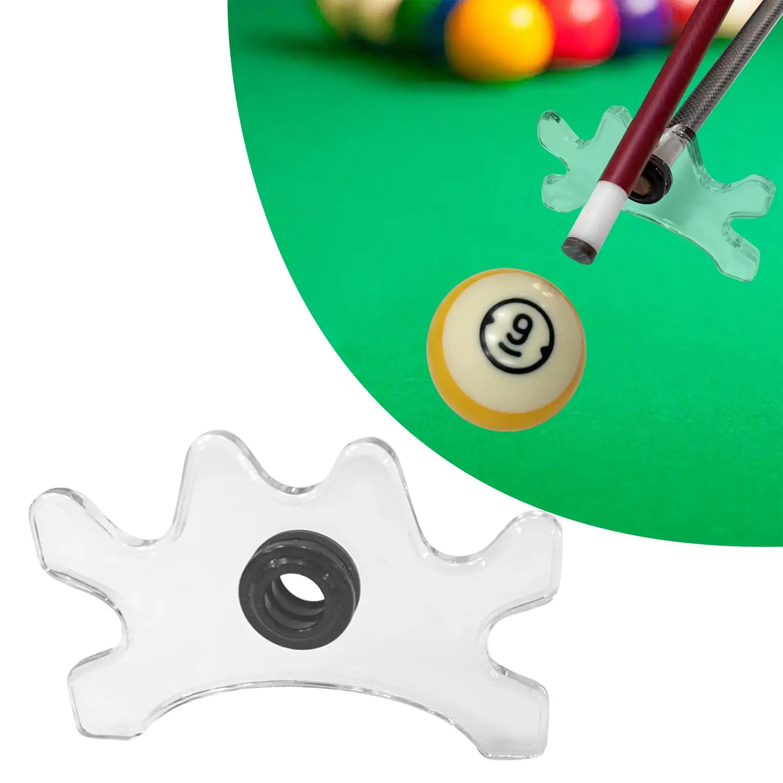 Billiards Cue Bridge Head Snooker Pool Cue Rack Replacement Professional Pool Cue Stick Bridge for Club Games Indoor Party Home