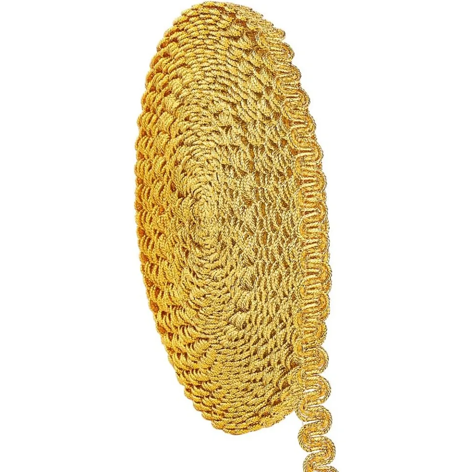 Ciieeo 1 Rotolo Di Treccia Decorativa In Poliestere - Gimp Trim Per Cucito, Artigianato, Decorazione Casa E Costume - 530x0,47x0,4 Cm