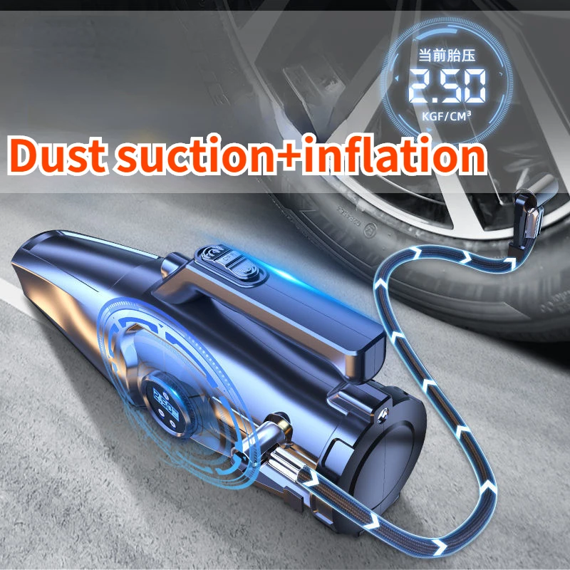 Combination Vacuum Cleaner USB Charging Car Household Vacuum Cleaner Small Car with Fully Automatic High Power Powerful Cleaning