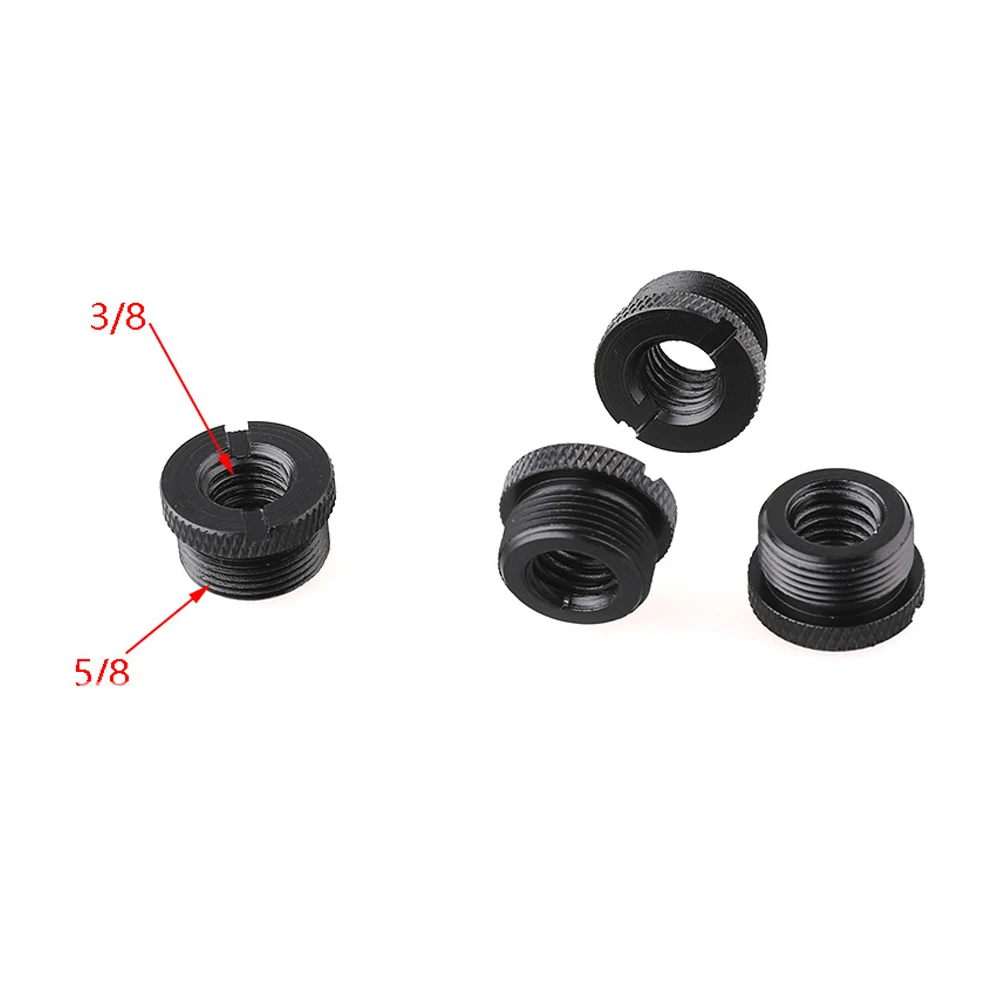 3/8" Male To 5/8" Female Thread Adapter Female Mic Transfer Screw Adapter For Mic Stand Metal Conversion Nut