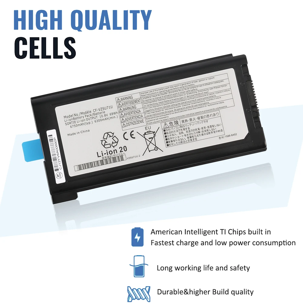 CF-53, CF-VZSU46U, CF-VZSU72U, 10.8V, 69WH, 6750mAh