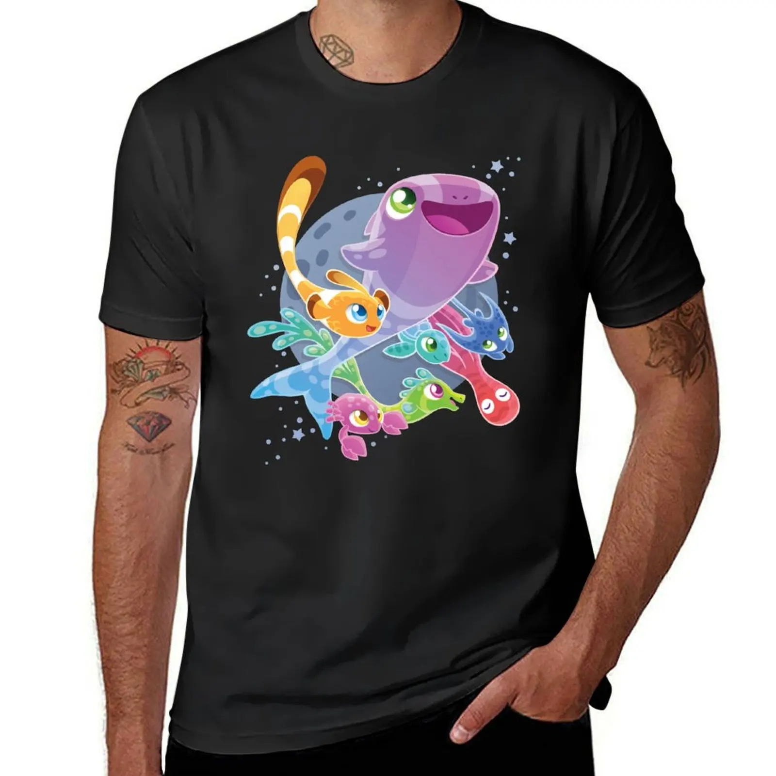 

Super Starfish Adventure T-Shirt tops oversized plain men clothings
