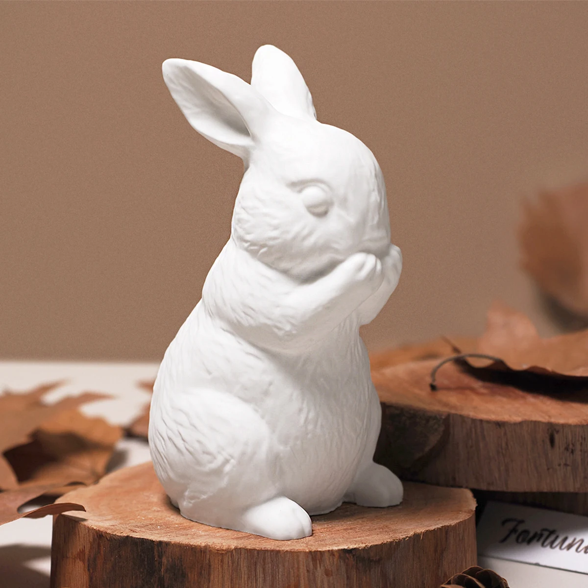 Cute Rabbit Silicone Ornament Mold 3D Easter Rabbit Scented Candle Gypsum Concrete Sitting Standing Looking Up Craft Mold