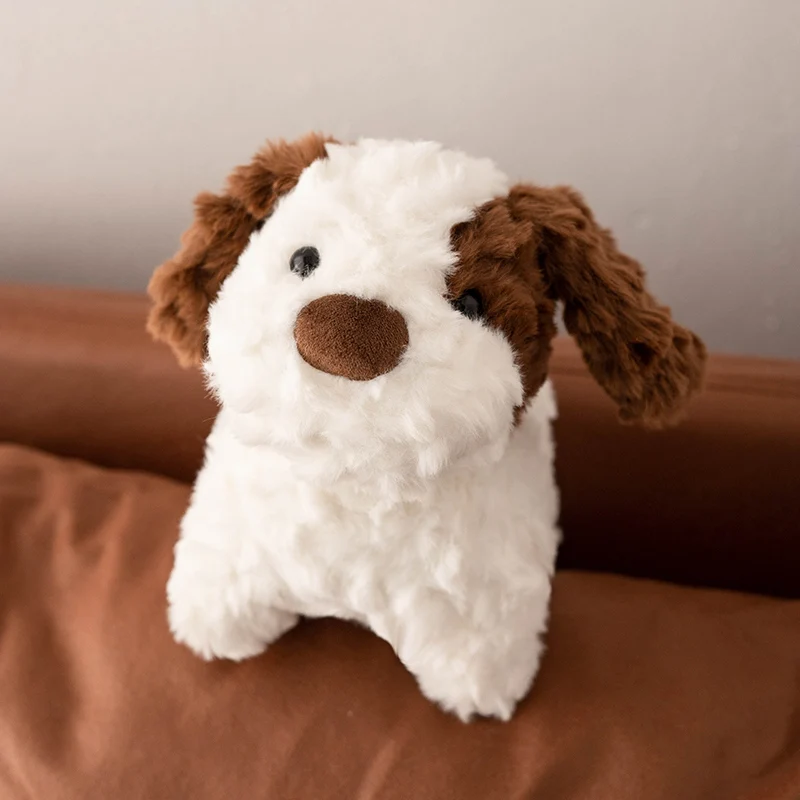 사랑스러운 푹신한 머리 웨스트 하이랜드 화이트 테리어 플러시ie 부드러운 강아지 플러시 장난감 살아있는 동물  Appease 수면 인형