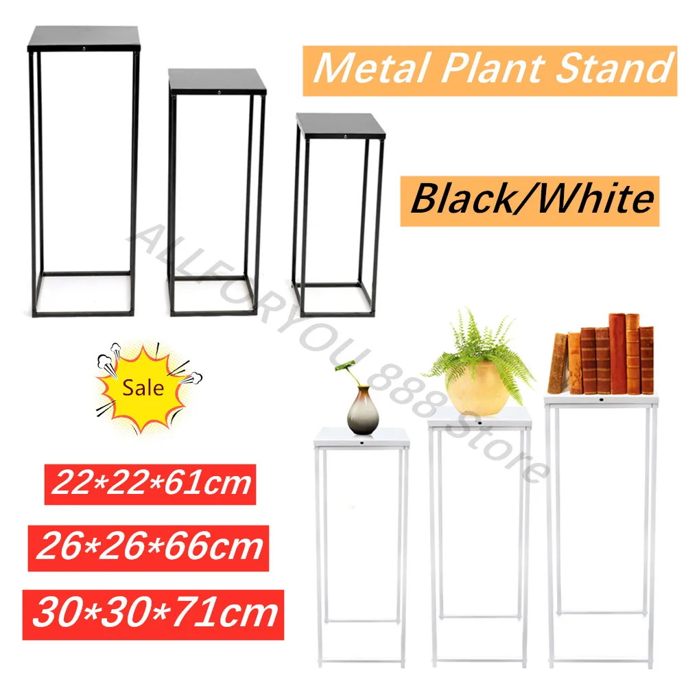 Plant Stand Set of 3 Metal Stand 22*22*61cm/26*26*66cm/30*30*71cm Wedding Decoration
