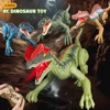 Remote Control Dinosaur Toys RC Electric Walking Jurassic Dinosaur Simulation Velociraptor Toy With LED Light Roaring for Kids 3