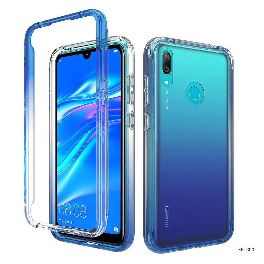 For Huawei Y6P Y6S Y7P Y8P Y8S Y9 Prime 2019 P Smart S 40Lite E Y6 Y7 2019 Popular Transparent Dream Gradient Protective Shell