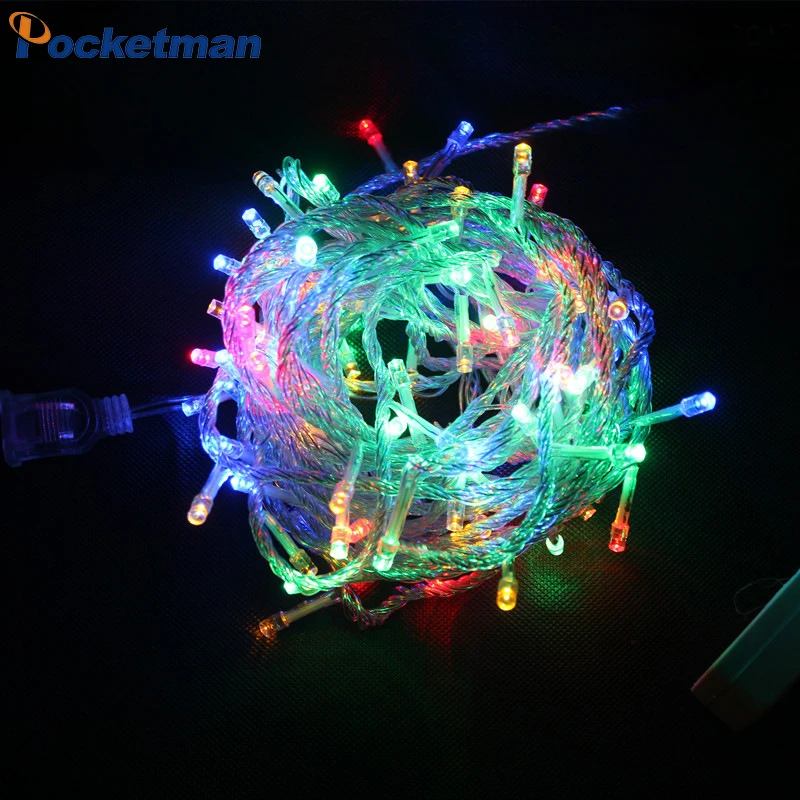 

10M 100LEDs String Lights Plug-in Model Operated Waterproof Fairy LED Christmas Lights for Holiday Party Wedding Decoration