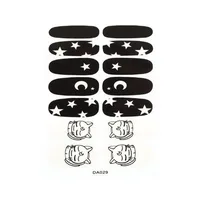 1 Sheet Nail Art Sticker Waterproof Summer Flowers Designs Full Cover Fake Nail Wraps Jewelry Accessories Nail Decals Stickers 2
