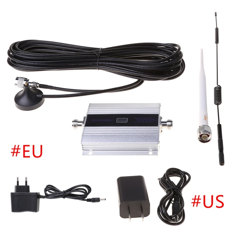 Phone Signal Booster 1 Set DCS 1800MHz Mobile Phone 2G/3G/4G Signal Booster Cell Phone Signal Receive