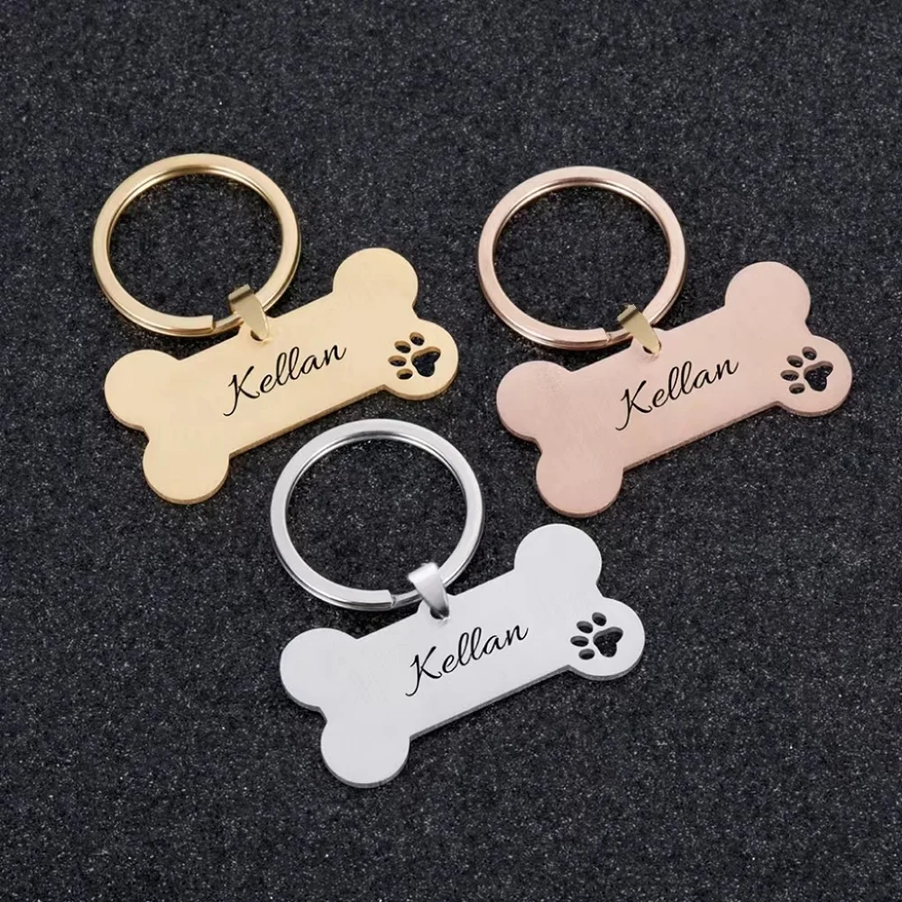 Cutout Pet Keyring, Personalised Colour Dog, Cat, Photo Keychain Stainelss Steel