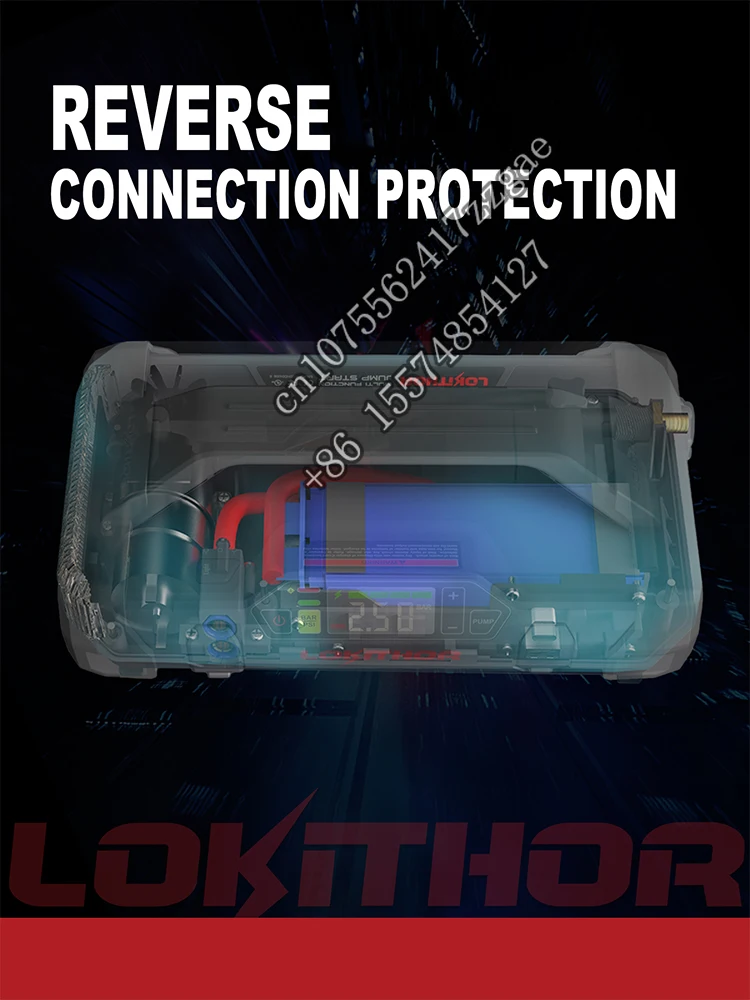 Jump Starter with Air Compressor Emergency Battery Power 12V/2000A LED Display Car Battery Booster Pack 150 PSI Tire Inflator