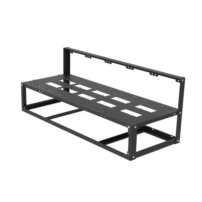 

Open Air Mining Case 8 GPU Open Air Mining Case Rack Steel Open Air Miner Mining Case Rack Motherboard Bracket Improve GPU Air