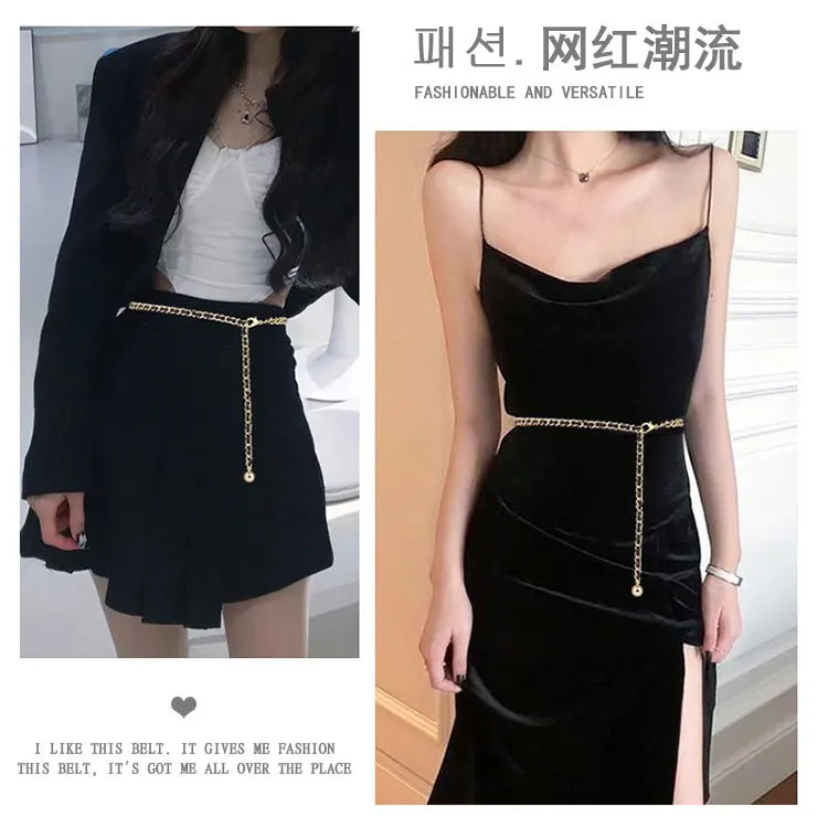 Cintura Donna A Catena Metallica - Vita Regolabile Per Jeans, Vestiti E Look Eleganti - Foto 7