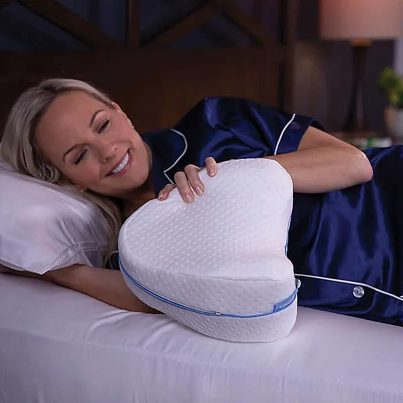 

Memory Cotton Leg Pillow Sleep Orthopedic Sciatica Back Hip Body Joint Pain Relief Thigh Leg Pad Cushion Home sleep pillow offer