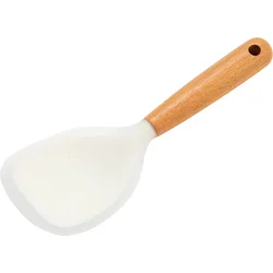 Silicone-Wood Non-Stick Heat-Resistant Cooking Spoon (WhiteTM)