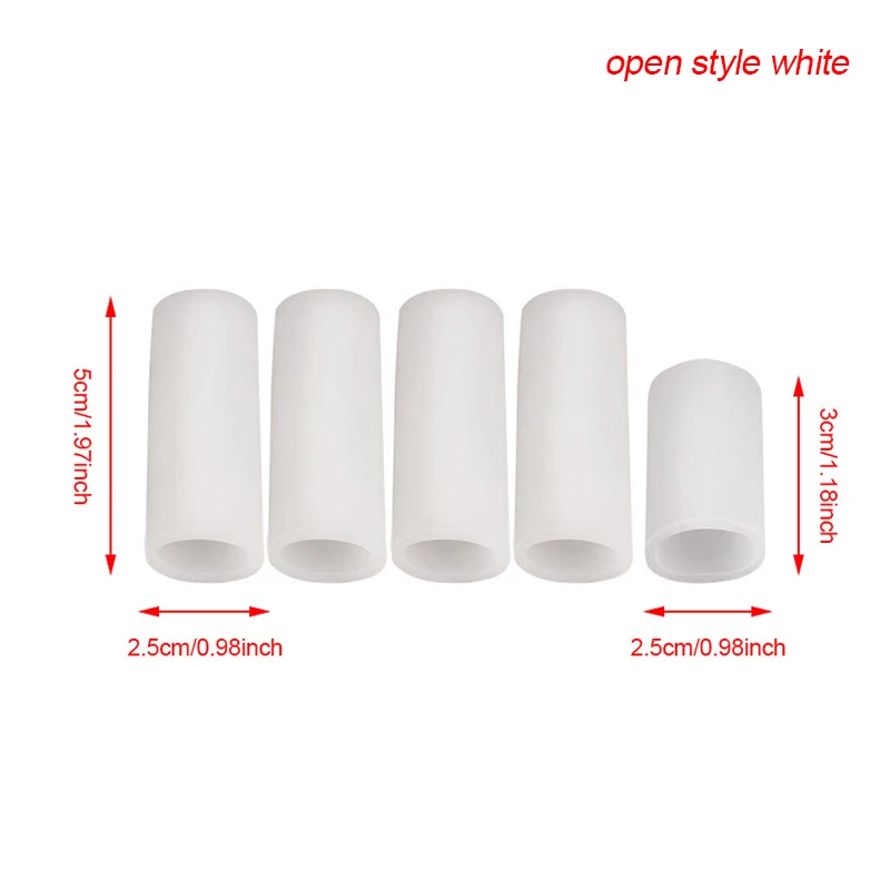 Description Picture 3 of item5pcs  Silicone Finger Protector Sleeve Cover Anti-cut Heat Resistant Finger Sleeves Great Cooking Kitchen Tools