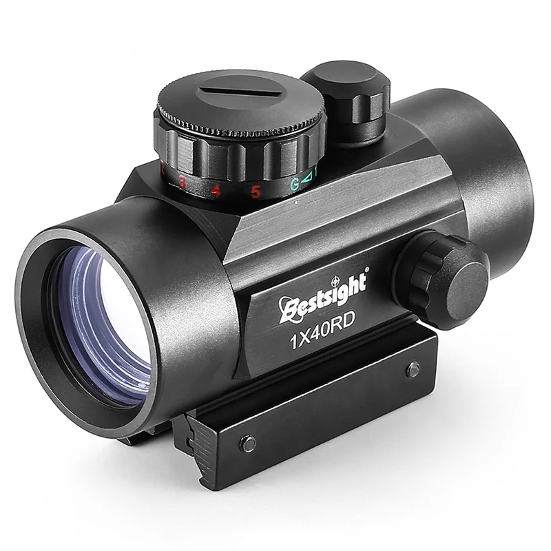 

Tactical Holographic 1x40 Softair Red Dot Sight Airsoft Collimator Scope Green Dot Riflescope Hunting w/ 11mm&20mm Mount