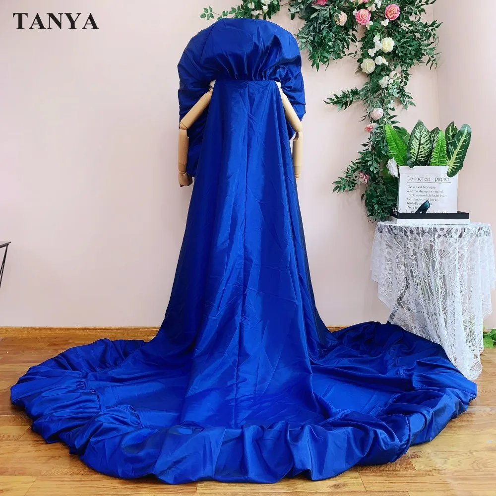 royal blue cape dress Oxfords