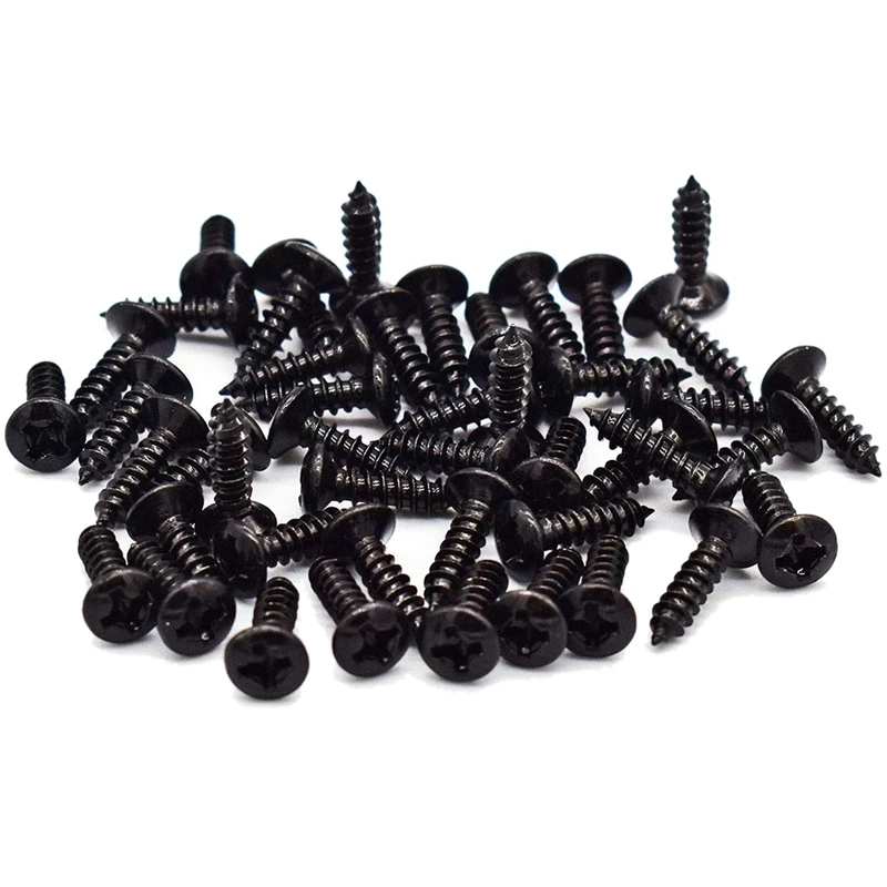 

Hot AD-300 Pcs Guitar & Bass Pickguard Screws For Strat & Tele,Black
