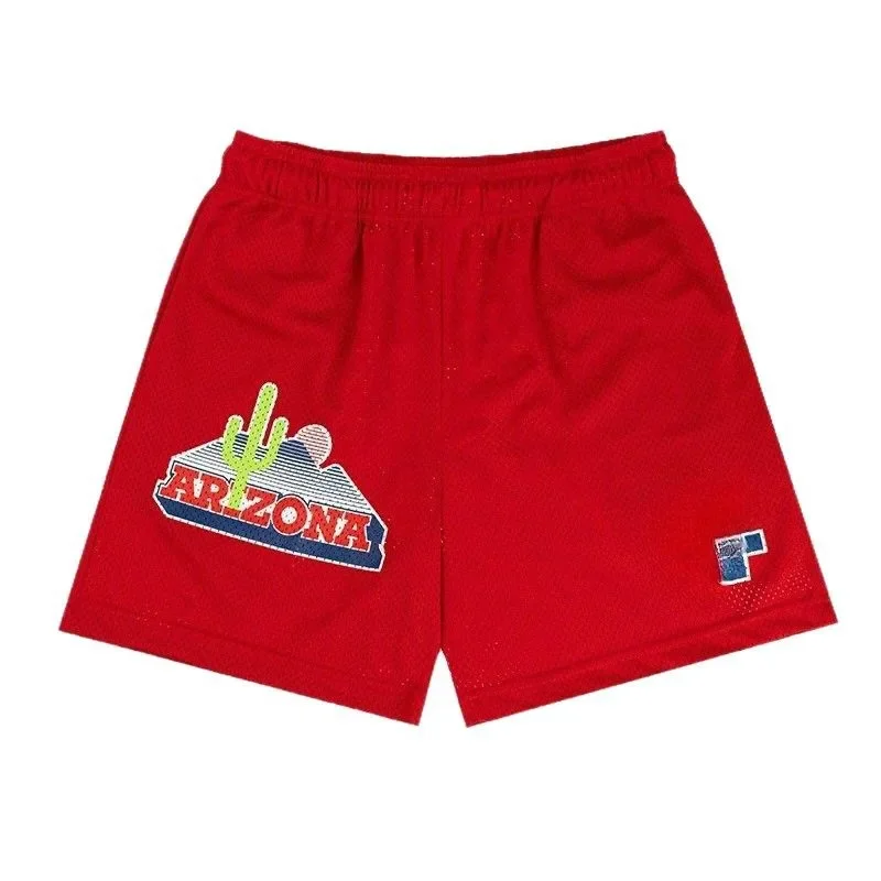 American Style Basketball Shorts Quick Dry Breathable Knee-Length Four-Part Running Training Fitness Sports Men's Pants