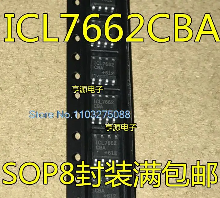 

(5 шт./партия) ICL7662 ICL7662CBA ICL7662IBA SOP8 новый оригинальный стоковый чип питания