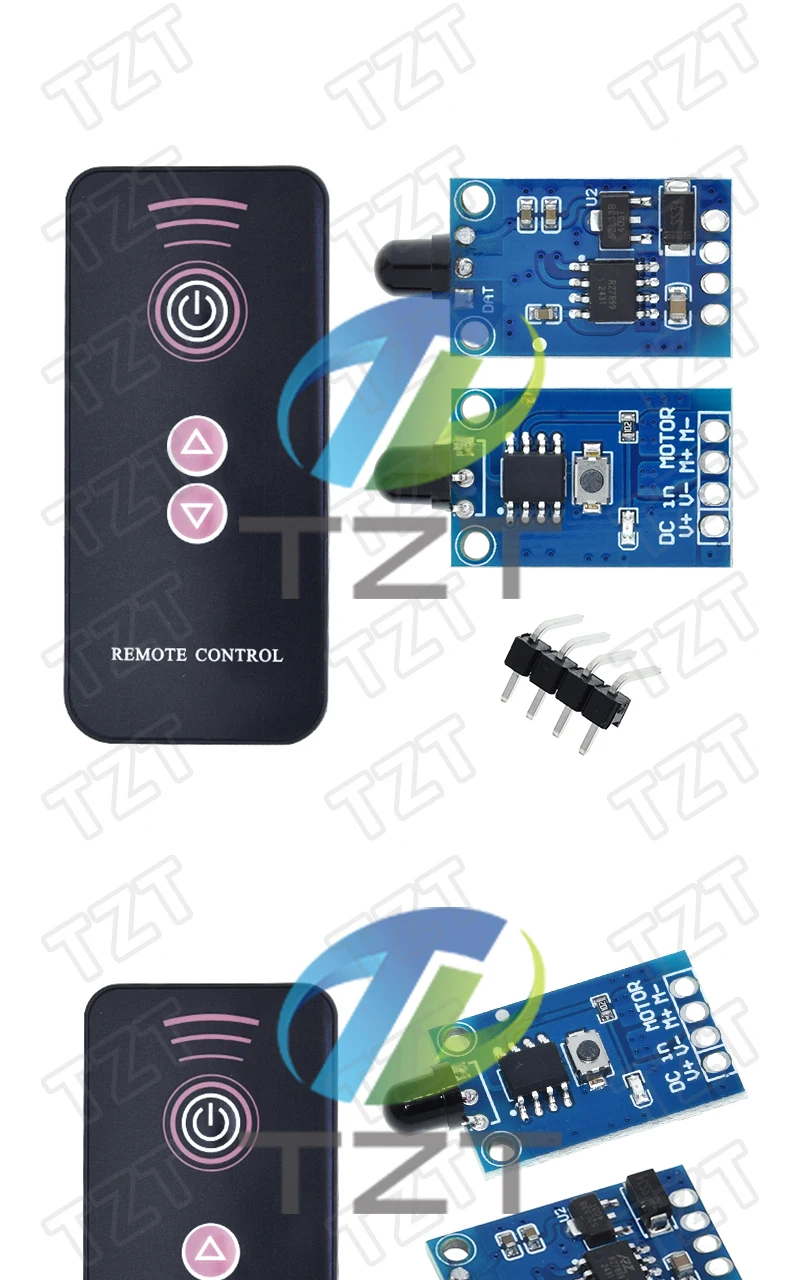 DC3-12V Miniatur Drahtlose Fernbedienung Vorwärts Und Rückwärts Pwm Geschwindigkeit Control Modul Dc Bürstenmotor Motor Antriebsmodul – Detail 4