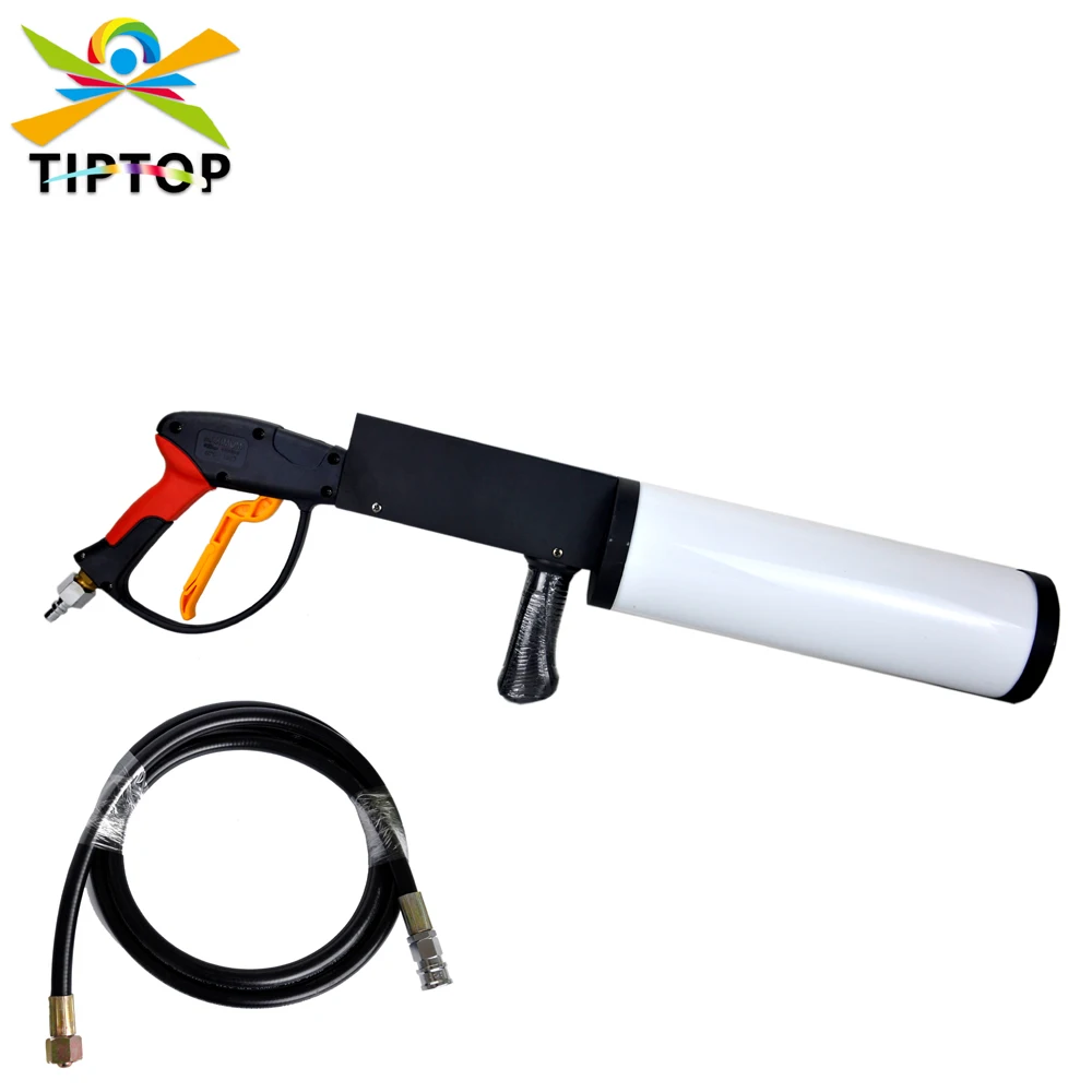 

TIPTOP Stage Hand Carry LED CO2 Jet Gun Remote Control Color Change RGB 3IN1 3M Gas Hose For Club Disco Dancing Atmosphere