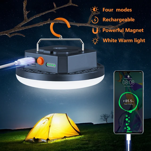 10000mAh LED Tent Light Rechargeable Lantern Portable Emergency Night Market Light Outdoor Camping Bulb Lamp Flashlight Home