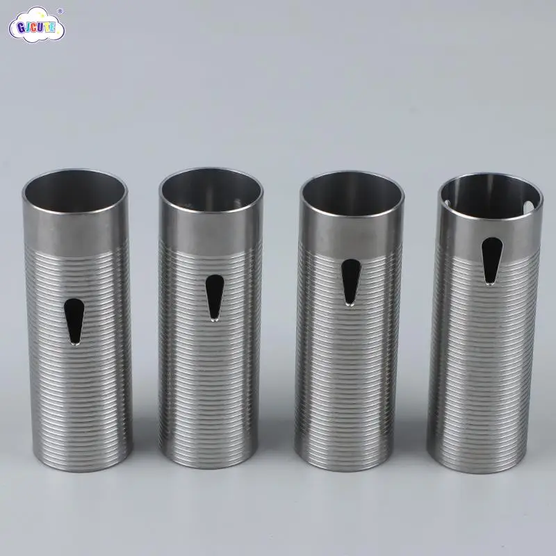 

1pcs CNC Advanced Stainless Steel Ribbed Heat Dissipation Cylinder For Airsoft Ver.2 Gearbox 80%/70%/60%/50% Sport Toy