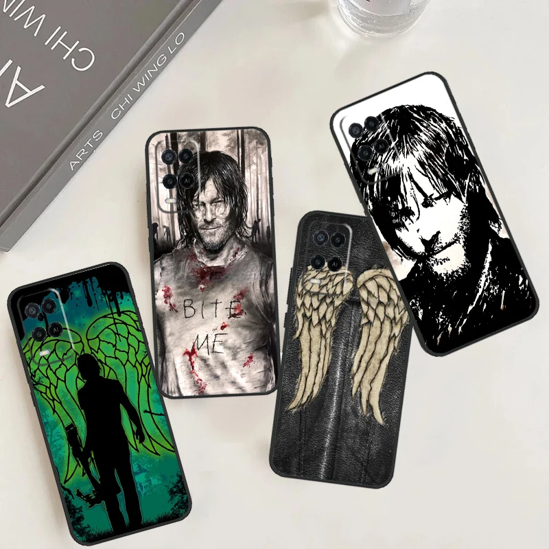 Daryl Dixon Wings Zombie For OPPO A54S A57S A53S A58 A78 A98 A16 A76 A96 A54 A74 A94 A17 A77 A5 A9 A15 A52 A72 Case