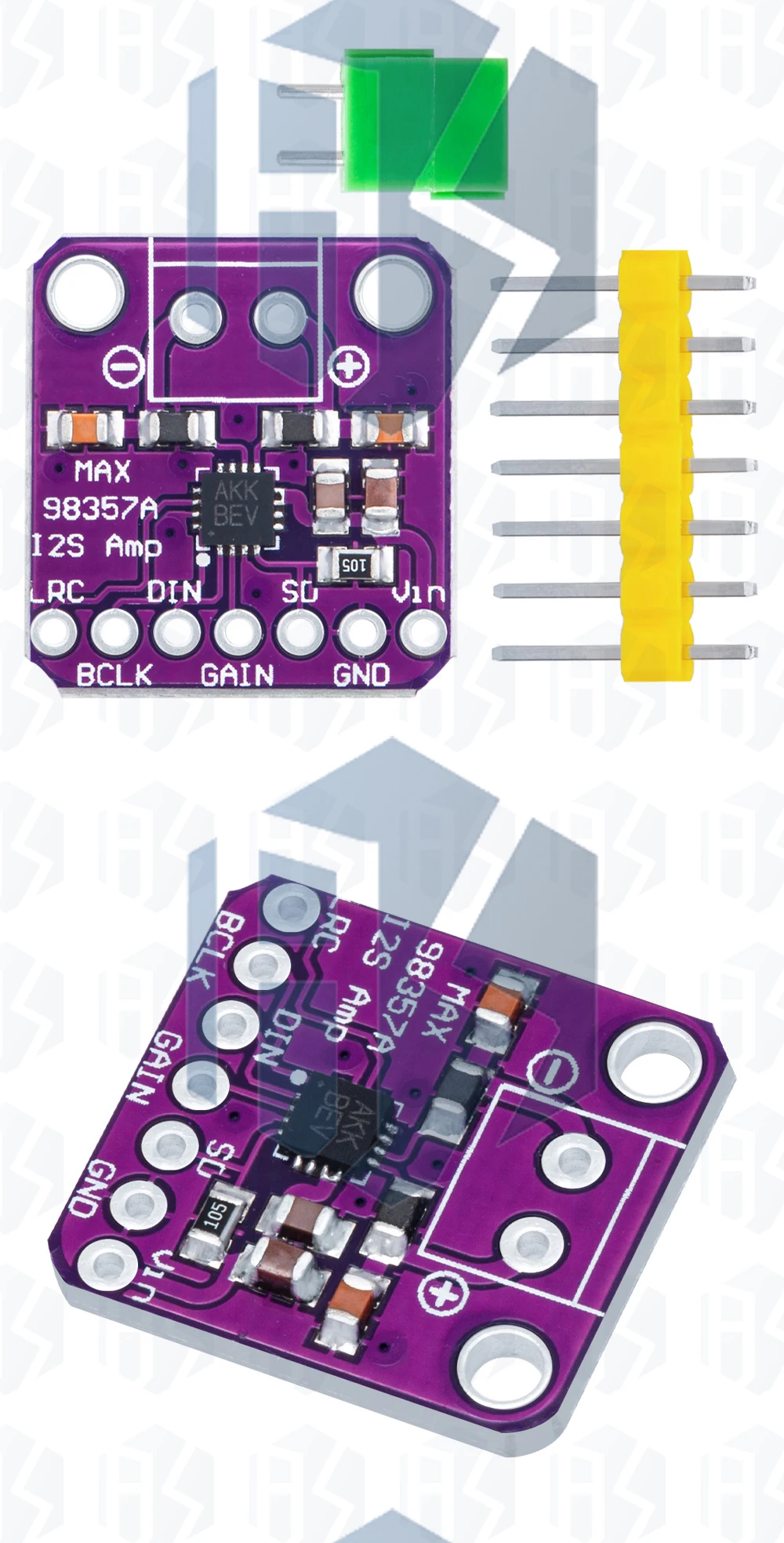 1 ~ 10PCS MAX98357 3W Klasse D Verstärker Breakout Interface I2s Dac Decoder Modul Filterlose Audio Board für Raspberry Pi Es EGBO – Detail 7