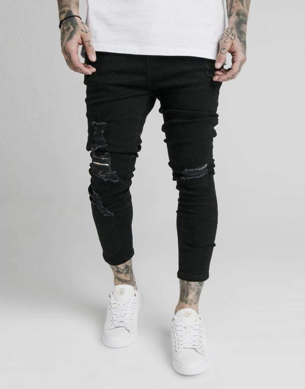 James Dyson In advance horizon Siksilk Ultra Drop Crotch Jeans For Men Black - Jeans - AliExpress