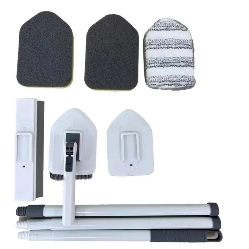 

Tile Floor Cleaning Tool Long Handle Hard Brush Glass Wiper Cleaner Sponge T21C