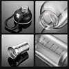 800/2500ml Large Glass Water Bottle with Lock Lid and Direct Drink Spout Reusable Sports Water Bottle for Gym Home Outdoor 3