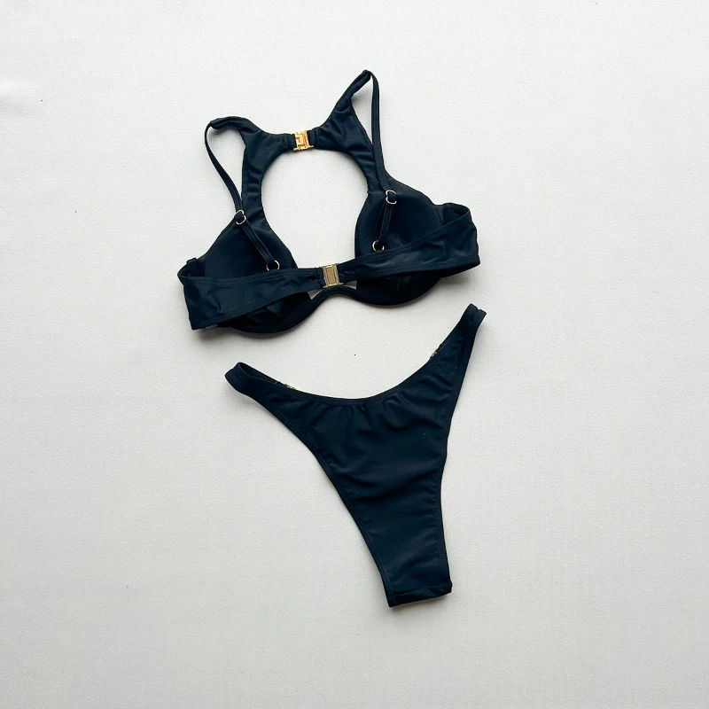 Female Bikini Set 3 Pieces Bikini Sets Sexy Women Swimsuit Swimwear Push Up Beachwear Bathing Suit Skirt wimming Suit Cover Ups - 5