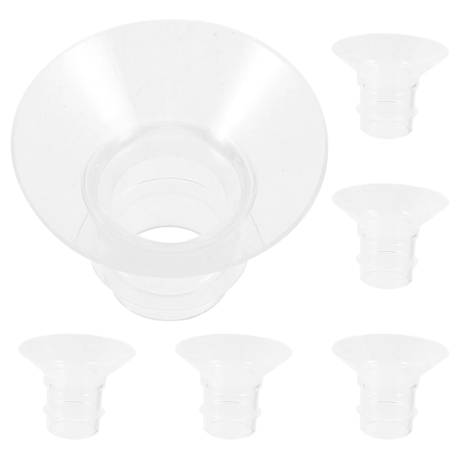 

5 pcs Silicone Flange Inserts Replacement Breast Pump Flange Insert Wearable Breast Pump Parts