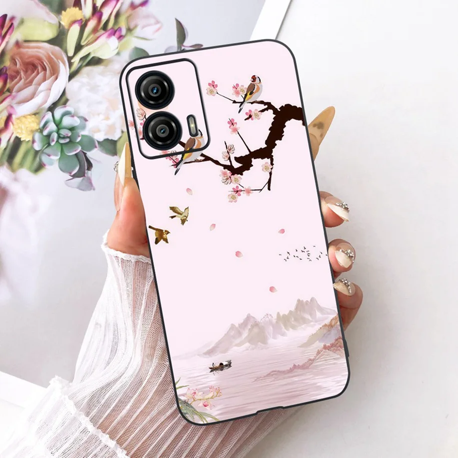 Stylish Butterfly Flower Soft Silicone Phone Case Cover