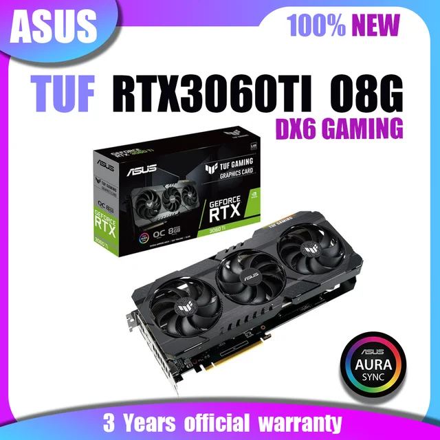 ASUS GeForce RTX 3060 Ti TUF Gaming TUF-RTX3060TI-O8GD6X-GAMING