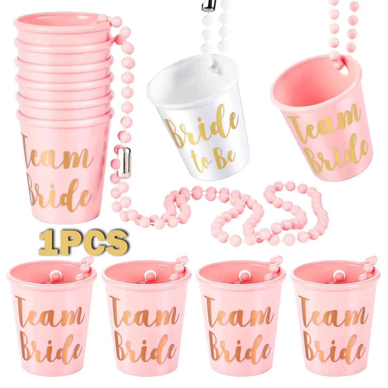 1Pc Beaded Bridal Shot Glass,Hen Party Shot Glasses Bachelor Party