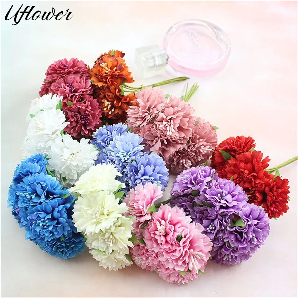 18 Stück künstliche Blumen, Blumenstrauß, Staubblatt, Hochzeit, Party, Weihnachten, Heimdekoration, handgefertigter Kranz, Geschenk, Sammelalbum, Basteln, gefälschte Pflanze
