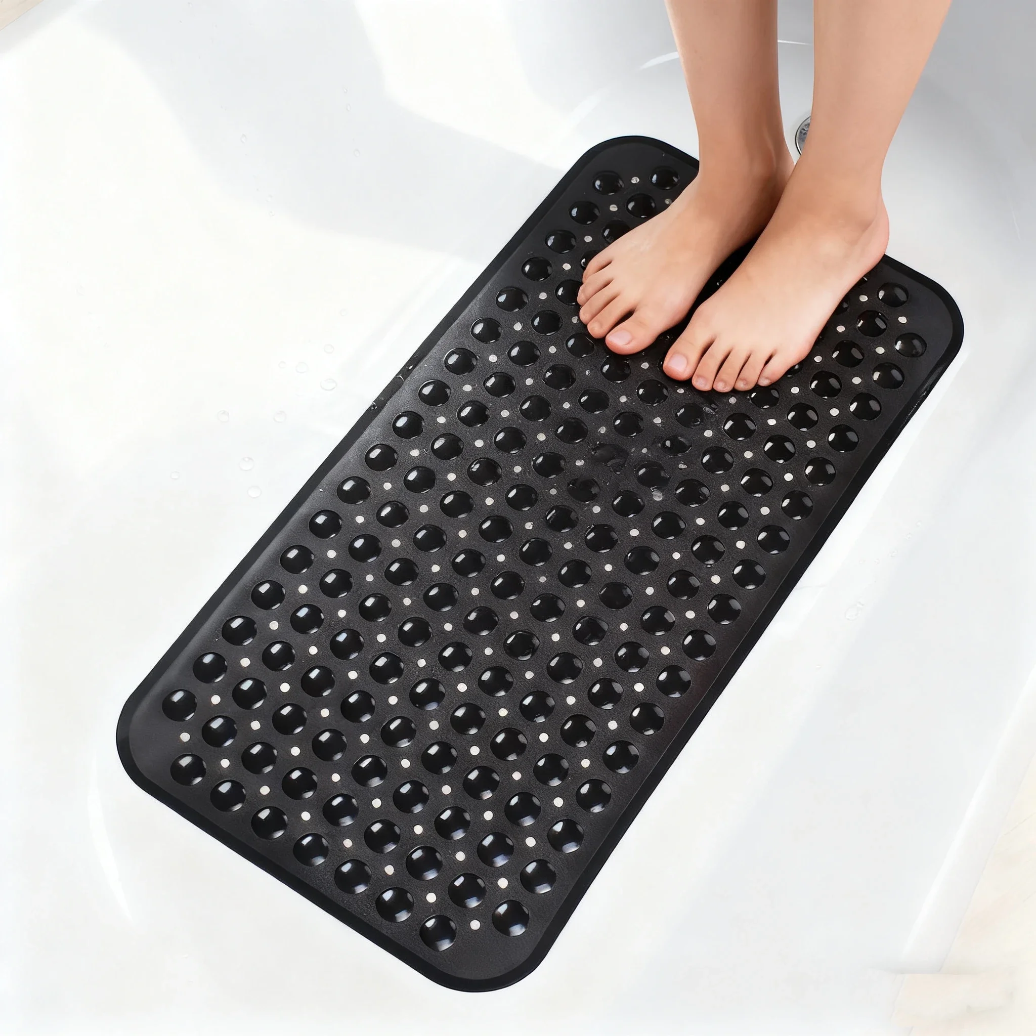 Premium Non-Slip Shower Mat with Suction Cups and Drain Holes