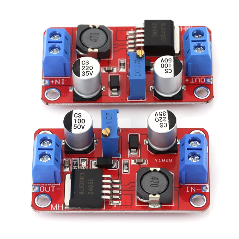 5A DC-DC Step Up Power Module Boost Volt Converter 3.3V-35V To 5V 6V 9V 12V 24V XL6019 Adjustable Output Regulator