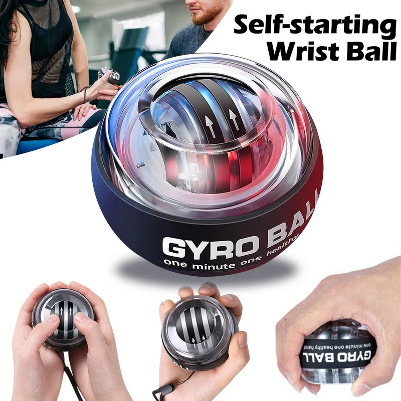 thumbnail image 2 of All-Metal Power Gyro Ball,Weighted Auto-Start Hand Jamaica 2 of 9