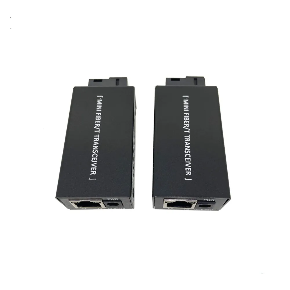 SC Mini Fiber Transceiver, Gigabit Fiber Media Converter, Mini MC 1GE1GF, 1Pair1A + 1B, 1310nm, 1550nm, 20km, 10 m, 100 m, 1000m