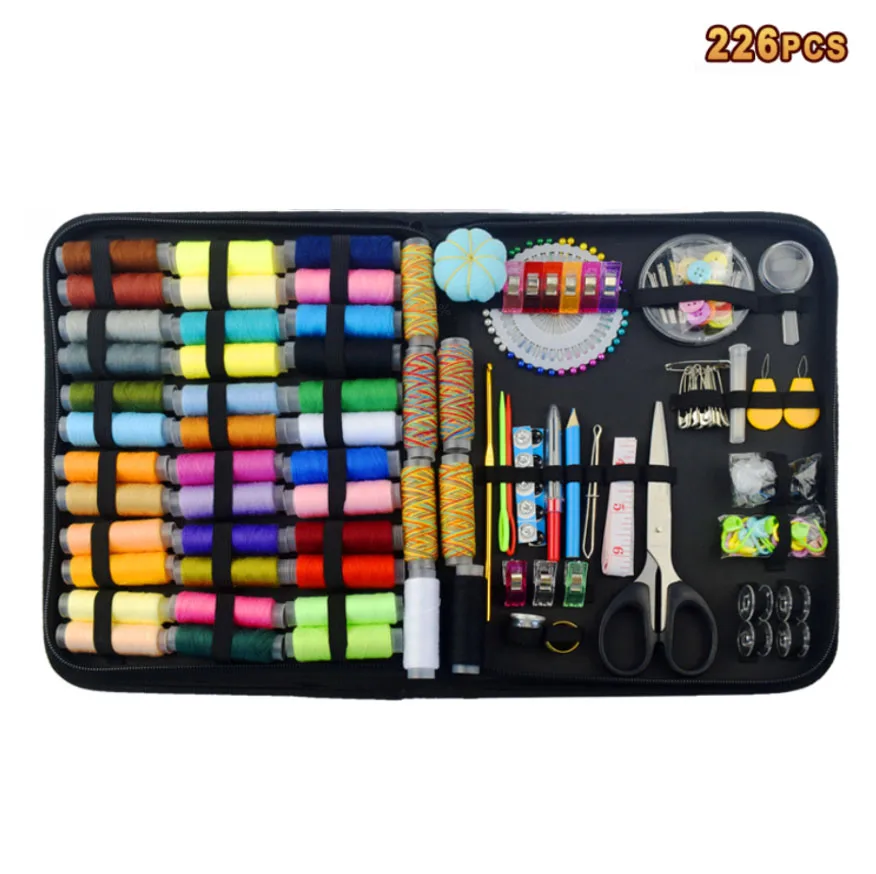 Sewing Kits DIY Multi-function Sewing Box Set for Hand Quilting Stitching Embroidery Thread Sewing Accessories Sewing Kits crochet hook art Needle Arts & Craft