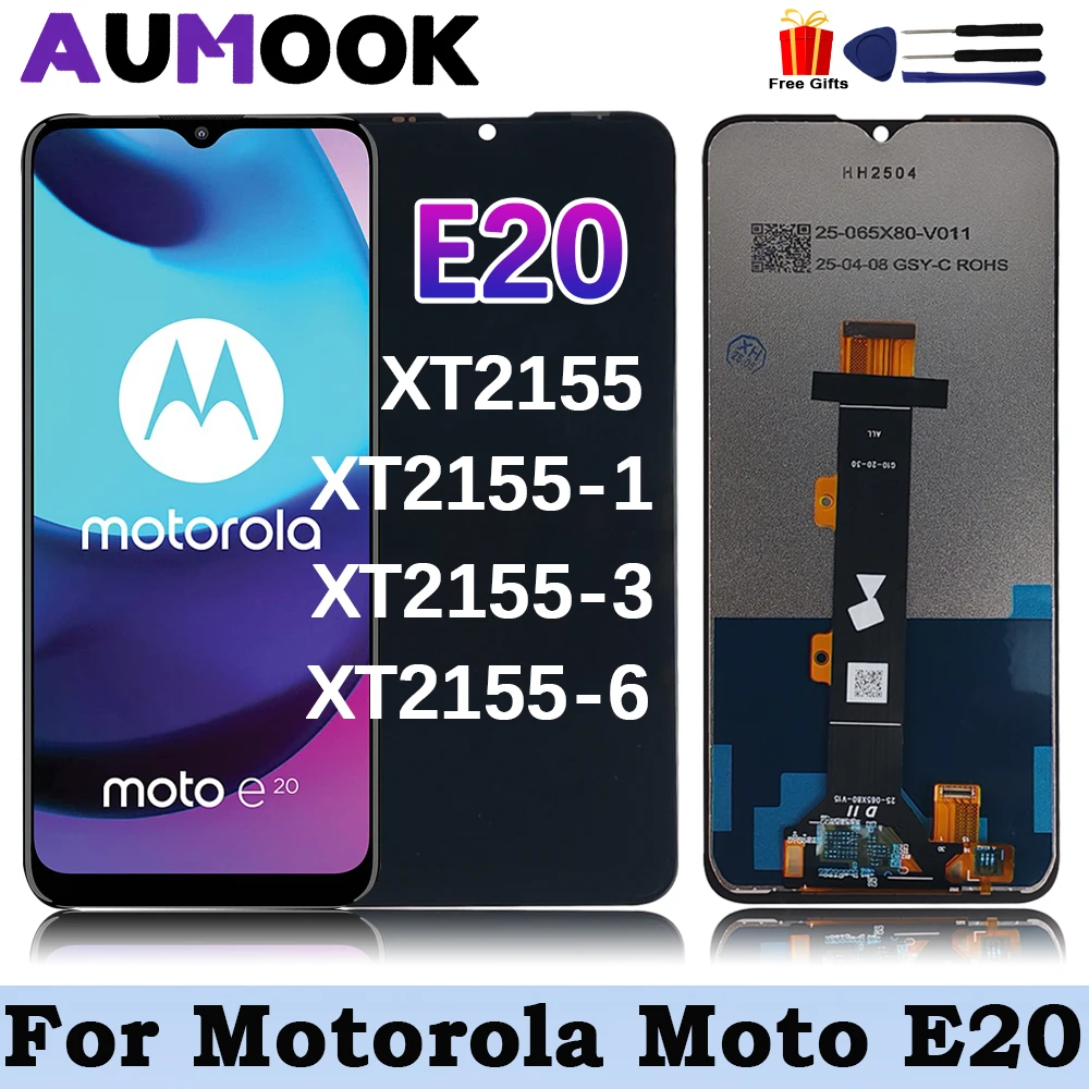 Kit Schermo LCD + Digitalizzatore Per Motorola Moto E20 (XT2155) - Display Di Ricambio 6,5 Pollici Con Strumenti Di Riparazione